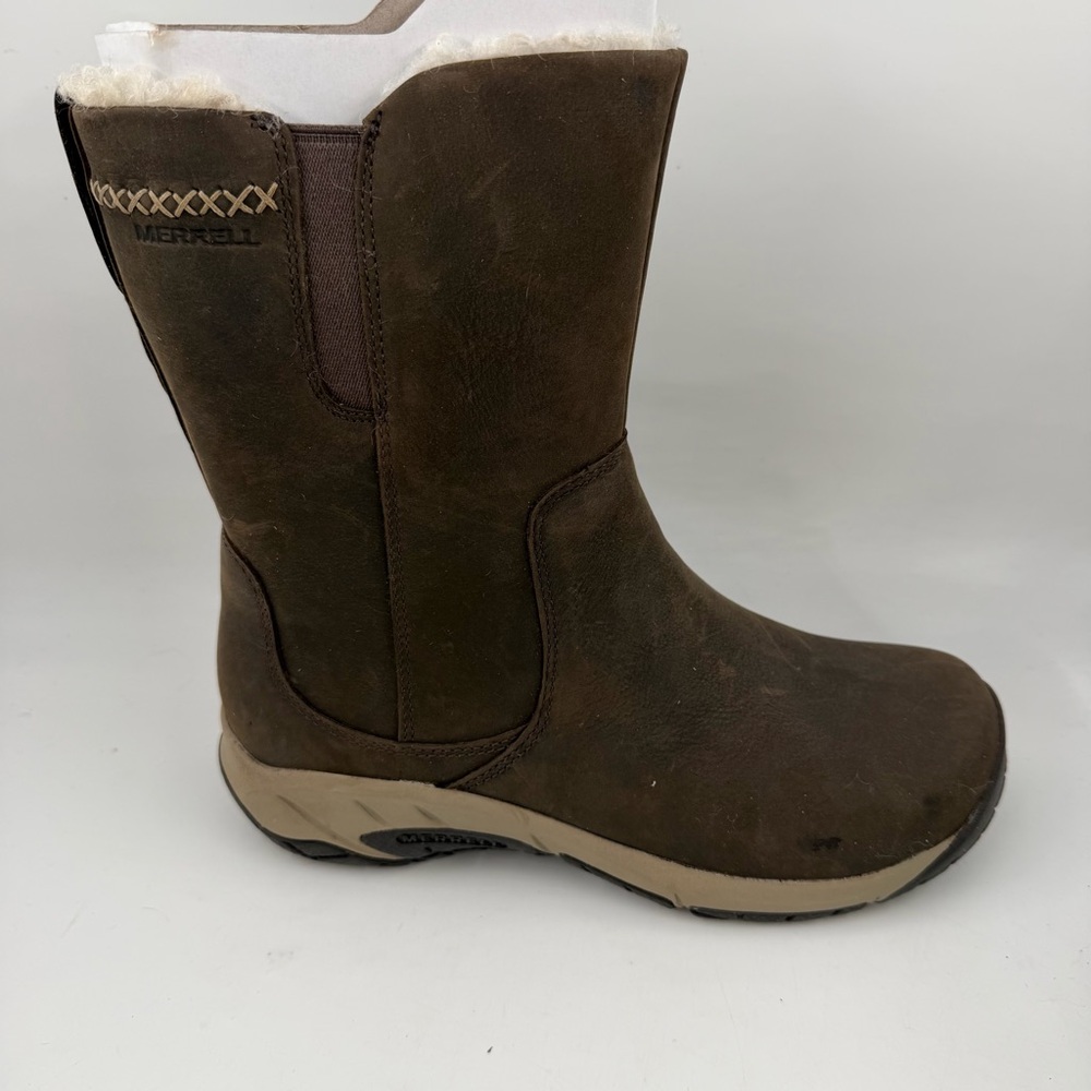 Merrell Women’s Encore 4 Tall - SZ 5.5 - Espresso Polar Waterproof Zip Boots